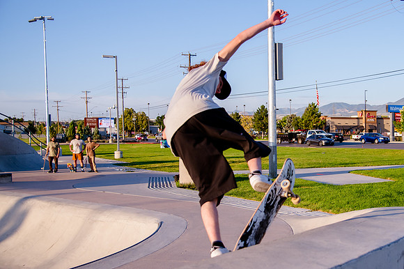 Unveiling Dawn's Magic: Hard Coin-sponsored Skateboarding Shoot at West Valley Skate Park