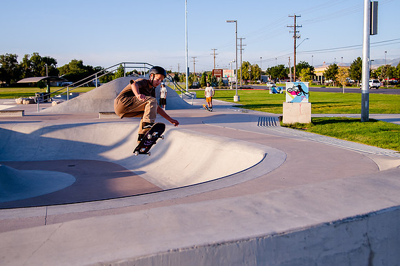 Unveiling Dawn's Magic: Hard Coin-sponsored Skateboarding Shoot at West Valley Skate Park