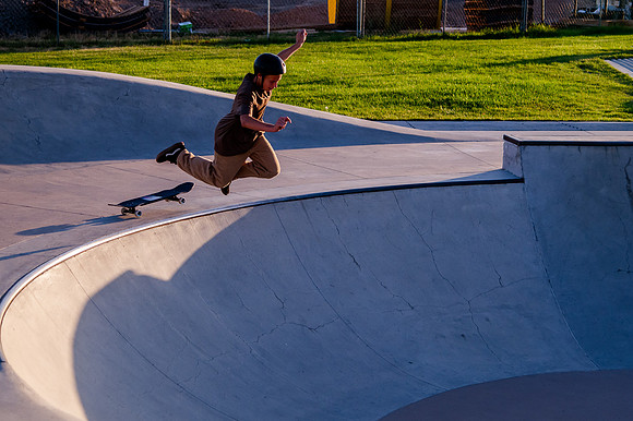 Unveiling Dawn's Magic: Hard Coin-sponsored Skateboarding Shoot at West Valley Skate Park