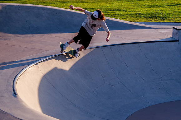 Unveiling Dawn's Magic: Hard Coin-sponsored Skateboarding Shoot at West Valley Skate Park