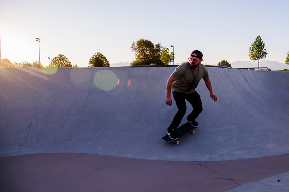 Unveiling Dawn's Magic: Hard Coin-sponsored Skateboarding Shoot at West Valley Skate Park
