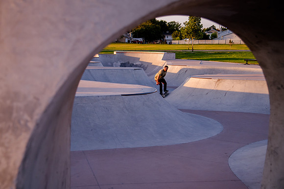 Unveiling Dawn's Magic: Hard Coin-sponsored Skateboarding Shoot at West Valley Skate Park