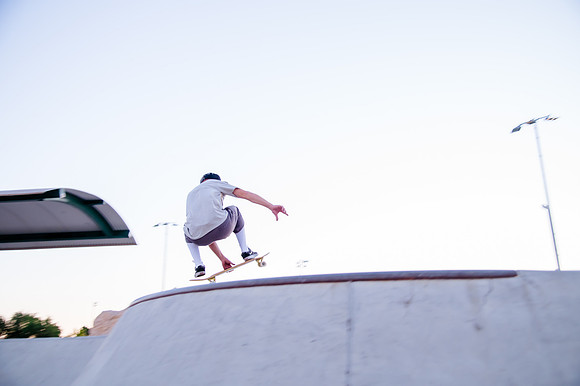 Unveiling Dawn's Magic: Hard Coin-sponsored Skateboarding Shoot at West Valley Skate Park
