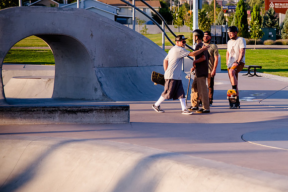 Unveiling Dawn's Magic: Hard Coin-sponsored Skateboarding Shoot at West Valley Skate Park