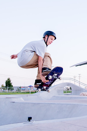 Unveiling Dawn's Magic: Hard Coin-sponsored Skateboarding Shoot at West Valley Skate Park