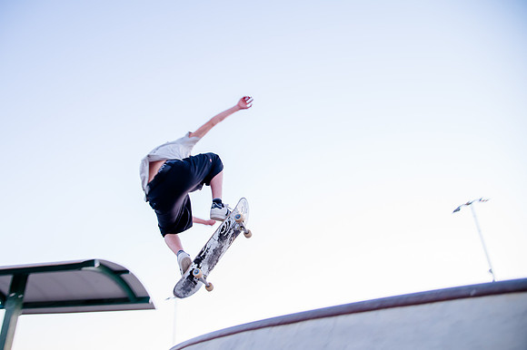 Unveiling Dawn's Magic: Hard Coin-sponsored Skateboarding Shoot at West Valley Skate Park