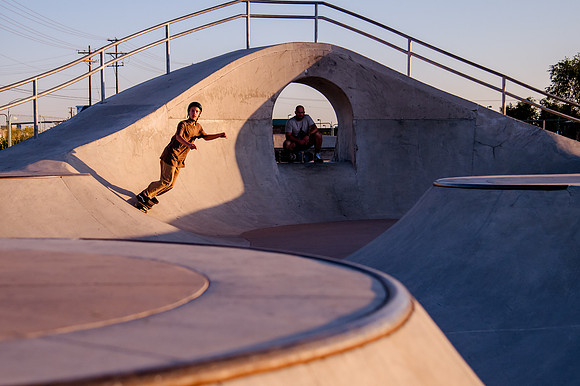 Unveiling Dawn's Magic: Hard Coin-sponsored Skateboarding Shoot at West Valley Skate Park