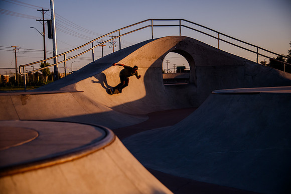 Unveiling Dawn's Magic: Hard Coin-sponsored Skateboarding Shoot at West Valley Skate Park