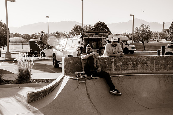 Unveiling Dawn's Magic: Hard Coin-sponsored Skateboarding Shoot at West Valley Skate Park