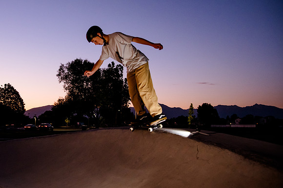 Unveiling Dawn's Magic: Hard Coin-sponsored Skateboarding Shoot at West Valley Skate Park