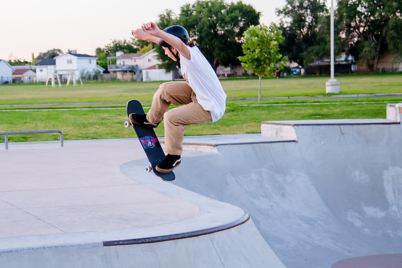 Unveiling Dawn's Magic: Hard Coin-sponsored Skateboarding Shoot at West Valley Skate Park