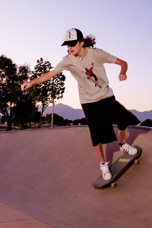 Unveiling Dawn's Magic: Hard Coin-sponsored Skateboarding Shoot at West Valley Skate Park