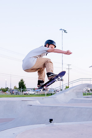 Unveiling Dawn's Magic: Hard Coin-sponsored Skateboarding Shoot at West Valley Skate Park