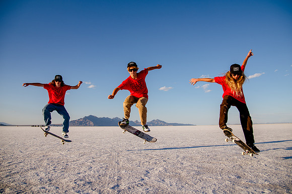 Hardcoin Skate Team: Conquering the Utah Salt Flats in Style