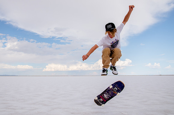 Hardcoin Skate Team: Conquering the Utah Salt Flats in Style