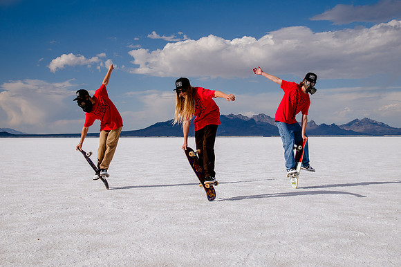 Hardcoin Skate Team: Conquering the Utah Salt Flats in Style