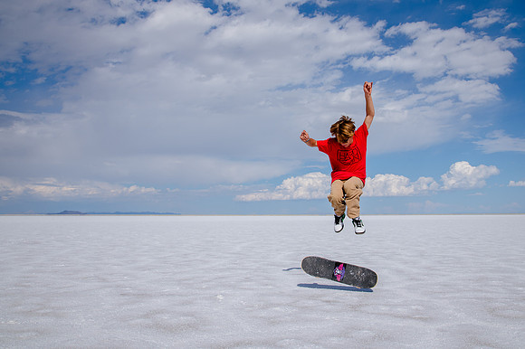 Hardcoin Skate Team: Conquering the Utah Salt Flats in Style