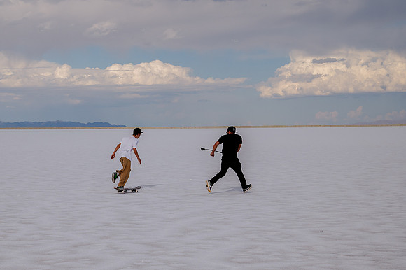 Hardcoin Skate Team: Conquering the Utah Salt Flats in Style