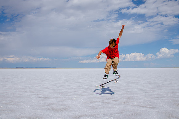 Hardcoin Skate Team: Conquering the Utah Salt Flats in Style
