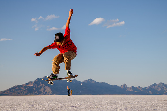 Hardcoin Skate Team: Conquering the Utah Salt Flats in Style