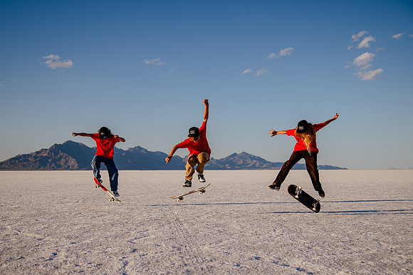 Hardcoin Skate Team: Conquering the Utah Salt Flats in Style