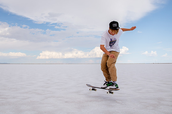 Hardcoin Skate Team: Conquering the Utah Salt Flats in Style