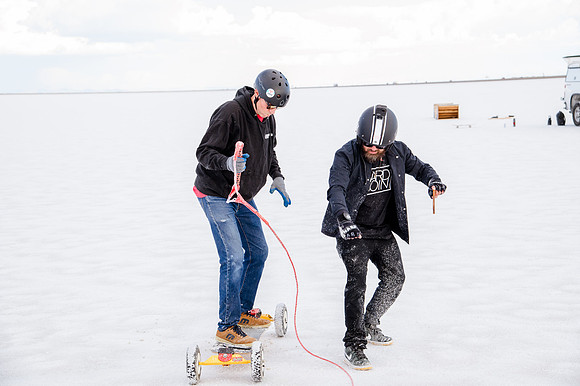 Hardcoin Skate Team: Conquering the Utah Salt Flats in Style