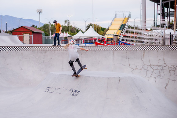 Urban Energy Unleashed: Hard Coin-sponsored Skateboarding Shoot at Vans Skate Park