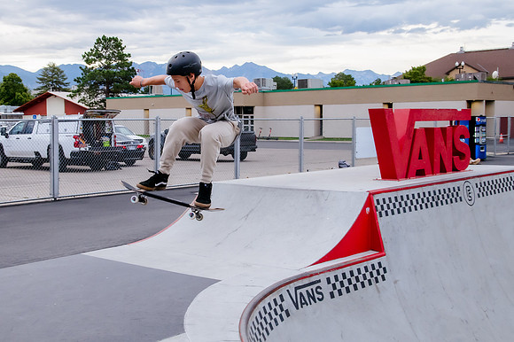 Urban Energy Unleashed: Hard Coin-sponsored Skateboarding Shoot at Vans Skate Park