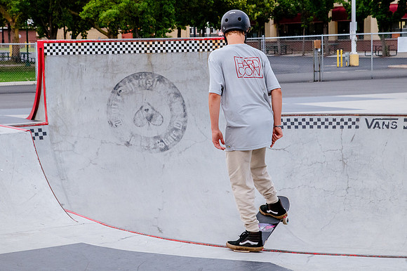 Urban Energy Unleashed: Hard Coin-sponsored Skateboarding Shoot at Vans Skate Park