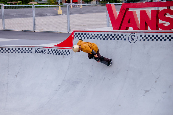 Urban Energy Unleashed: Hard Coin-sponsored Skateboarding Shoot at Vans Skate Park