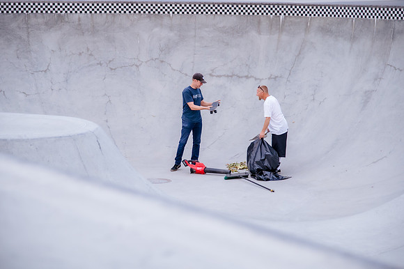 Urban Energy Unleashed: Hard Coin-sponsored Skateboarding Shoot at Vans Skate Park