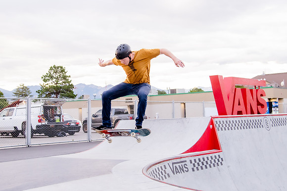 Urban Energy Unleashed: Hard Coin-sponsored Skateboarding Shoot at Vans Skate Park