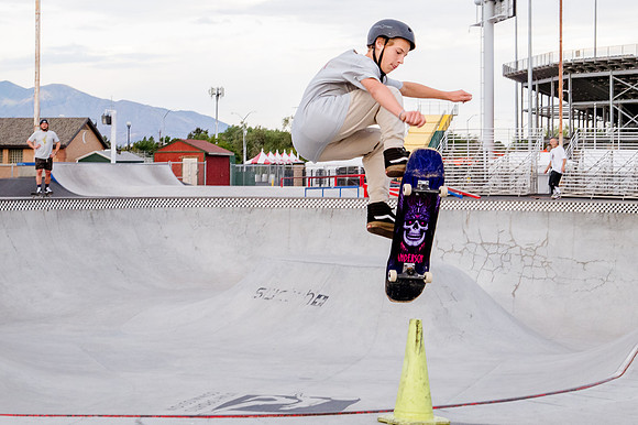 Urban Energy Unleashed: Hard Coin-sponsored Skateboarding Shoot at Vans Skate Park