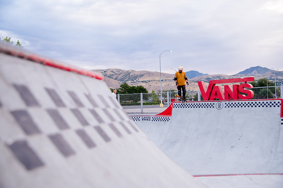 Urban Energy Unleashed: Hard Coin-sponsored Skateboarding Shoot at Vans Skate Park