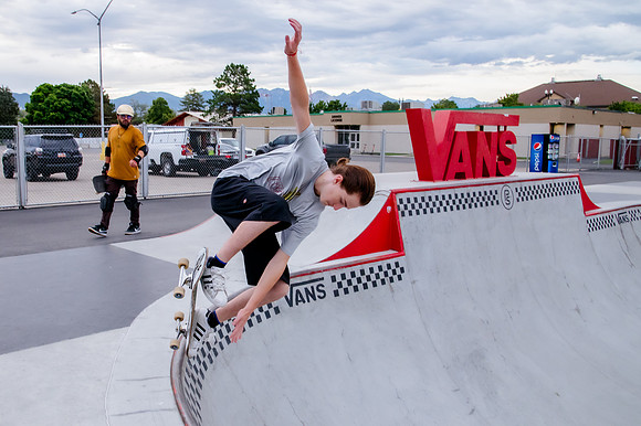 Urban Energy Unleashed: Hard Coin-sponsored Skateboarding Shoot at Vans Skate Park