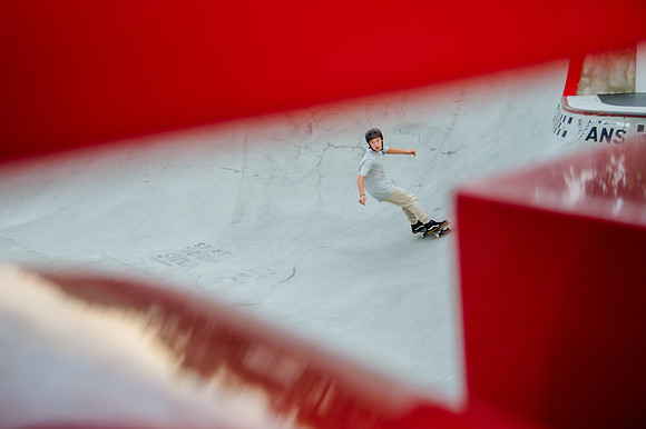 Urban Energy Unleashed: Hard Coin-sponsored Skateboarding Shoot at Vans Skate Park