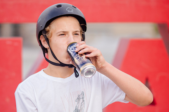 Urban Energy Unleashed: Hard Coin-sponsored Skateboarding Shoot at Vans Skate Park