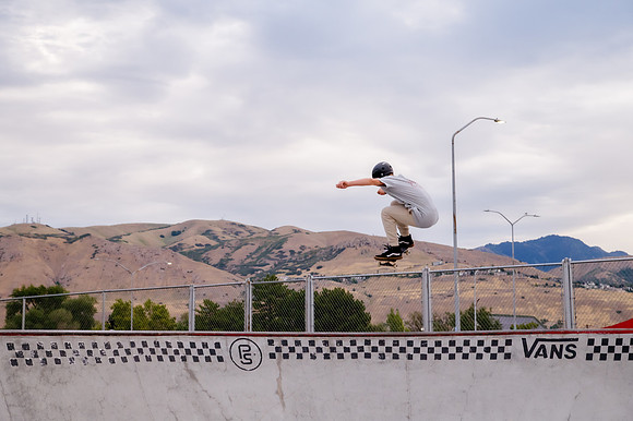 Urban Energy Unleashed: Hard Coin-sponsored Skateboarding Shoot at Vans Skate Park