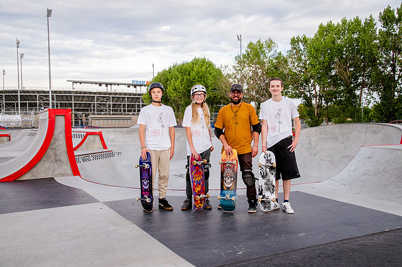 Urban Energy Unleashed: Hard Coin-sponsored Skateboarding Shoot at Vans Skate Park