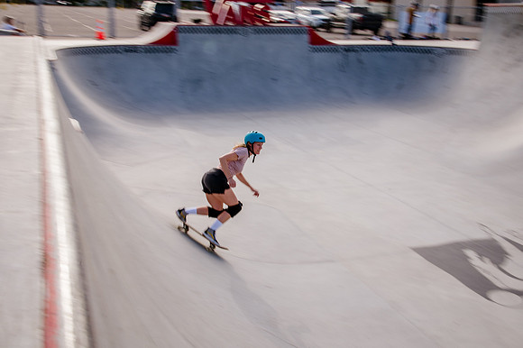 Urban Energy Unleashed: Hard Coin-sponsored Skateboarding Shoot at Vans Skate Park