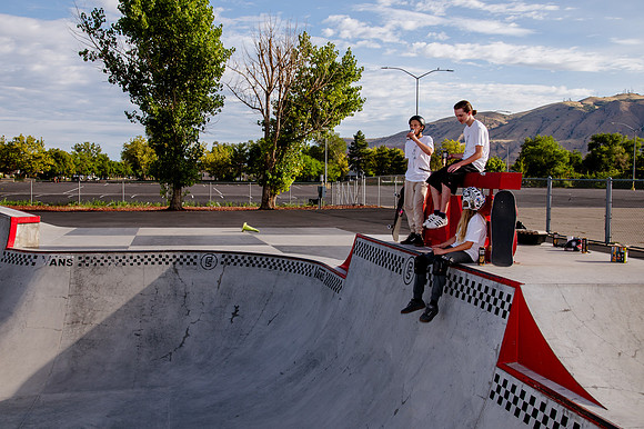 Urban Energy Unleashed: Hard Coin-sponsored Skateboarding Shoot at Vans Skate Park