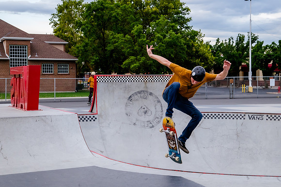Urban Energy Unleashed: Hard Coin-sponsored Skateboarding Shoot at Vans Skate Park