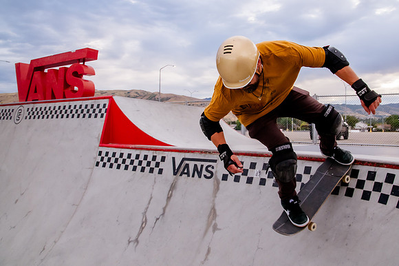Urban Energy Unleashed: Hard Coin-sponsored Skateboarding Shoot at Vans Skate Park