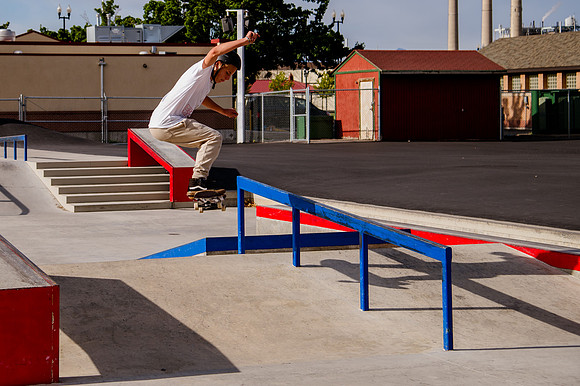 Urban Energy Unleashed: Hard Coin-sponsored Skateboarding Shoot at Vans Skate Park