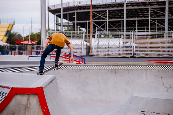 Urban Energy Unleashed: Hard Coin-sponsored Skateboarding Shoot at Vans Skate Park