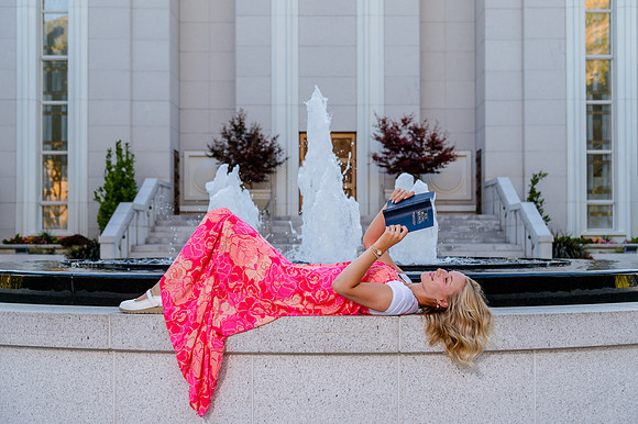 Missionary Photoshoot: Isabelle Petersen at Bountiful Temple