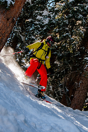 Skiing in the deep stuff at Snowbird-9162