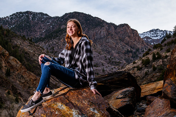 Twin Radiance: Senior Photo Session with Tregan and Trinity Grubb in Big Cottonwood Canyon