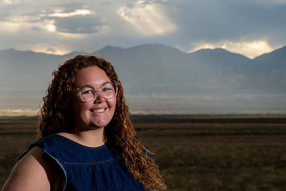 Hadley Lund Golden Hour Desert Senior Session Smyer Image 347